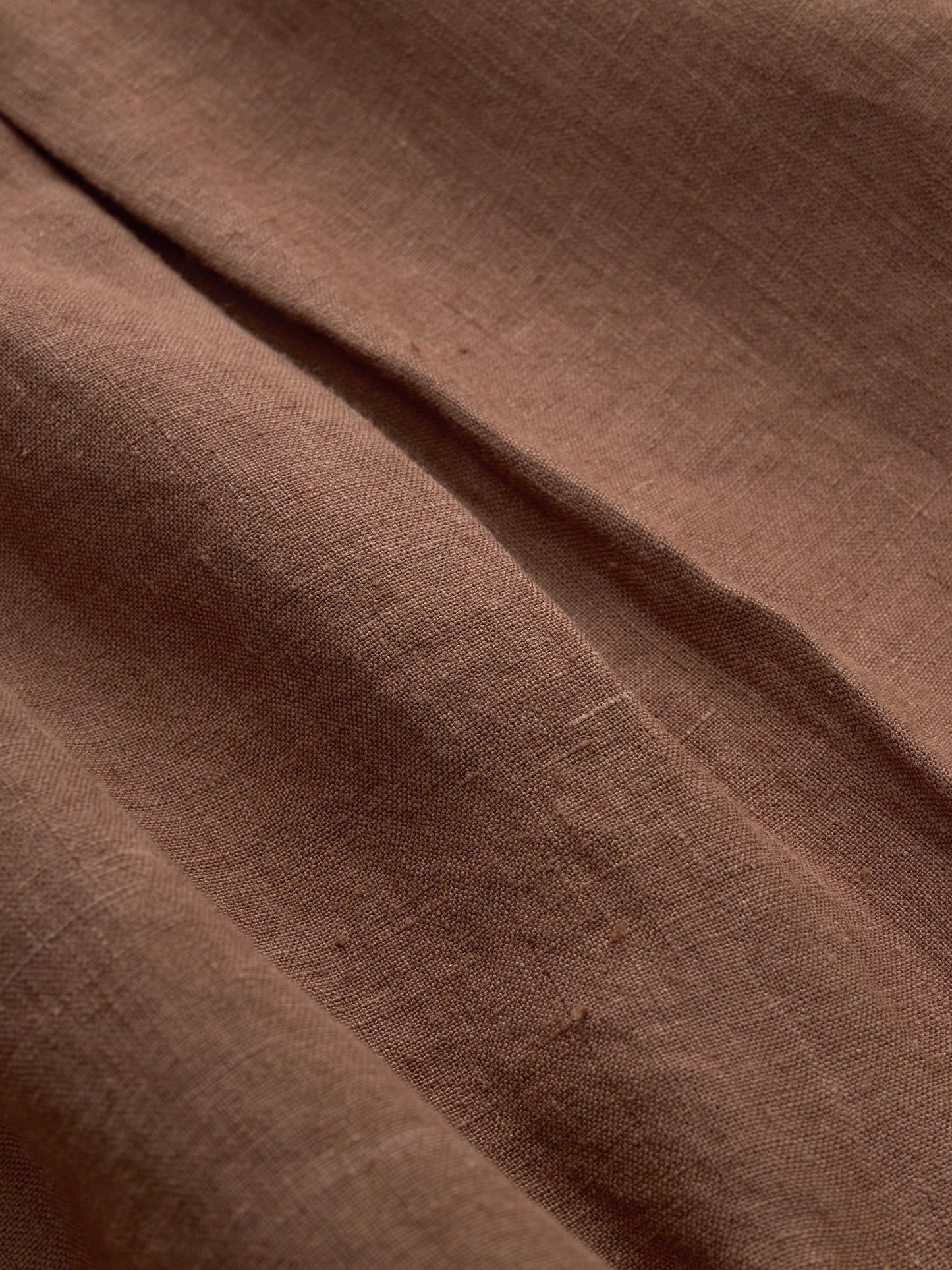 Club Collar Shirt Rust Hemp