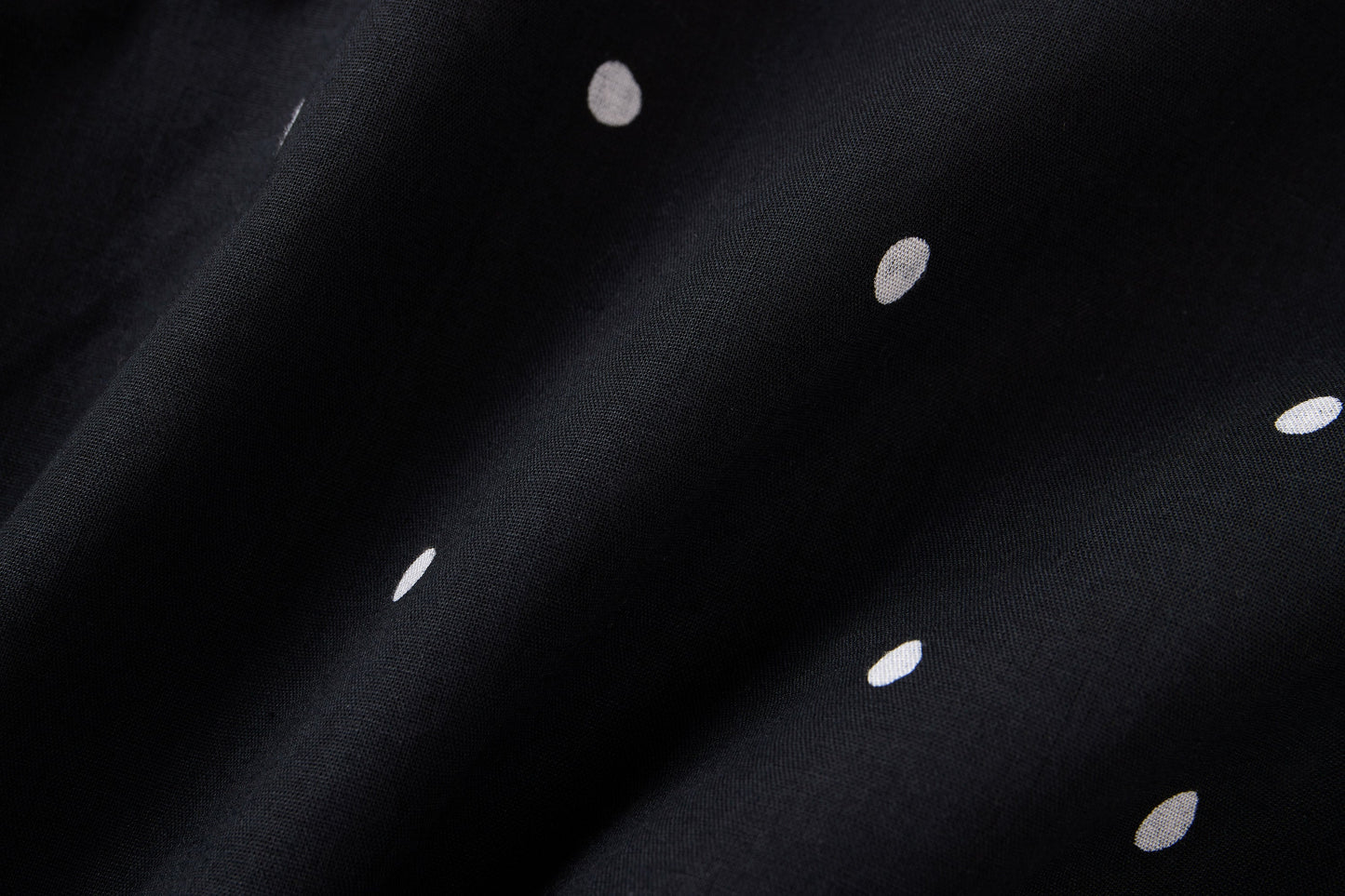 Vacation Shirt Black Polka Dot