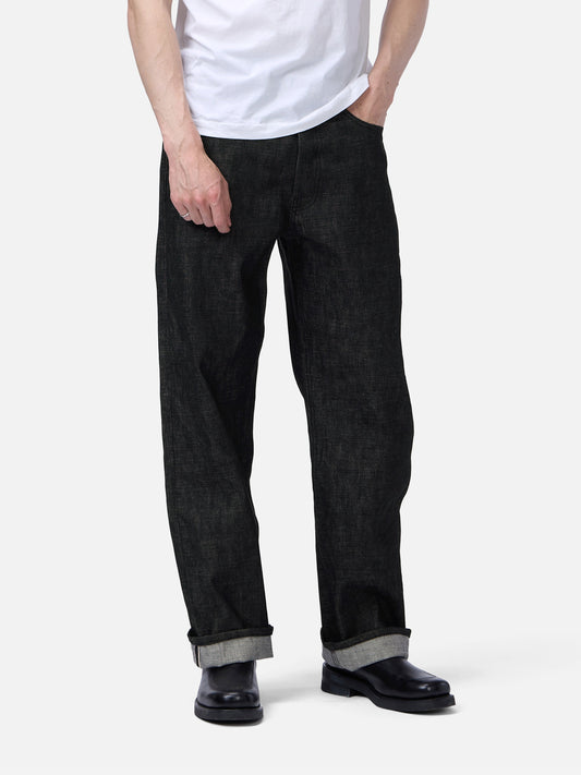 RS-203x Relaxed Straight Black Selvedge