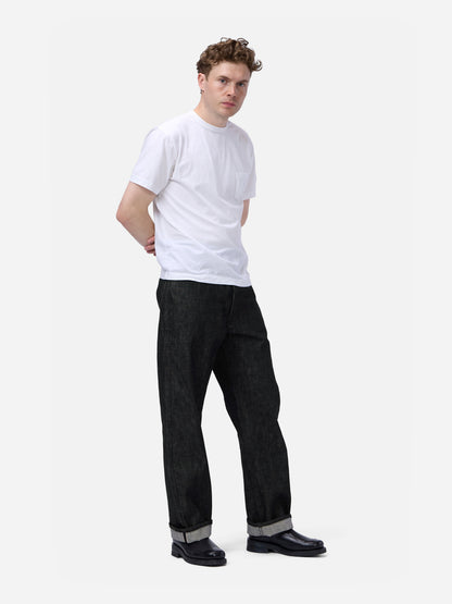 RS-203x Relaxed Straight Black Selvedge