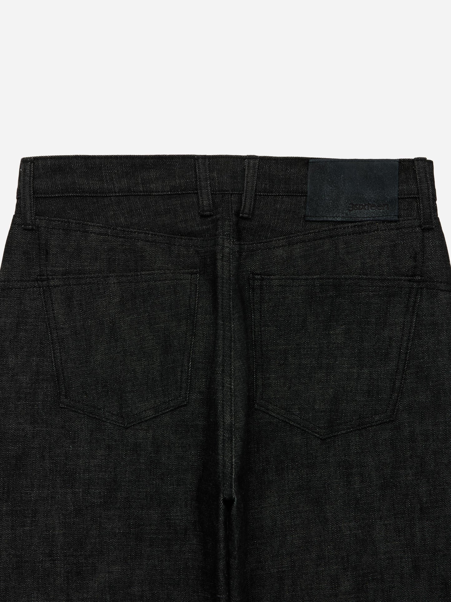 RS-203x Relaxed Straight Black Selvedge
