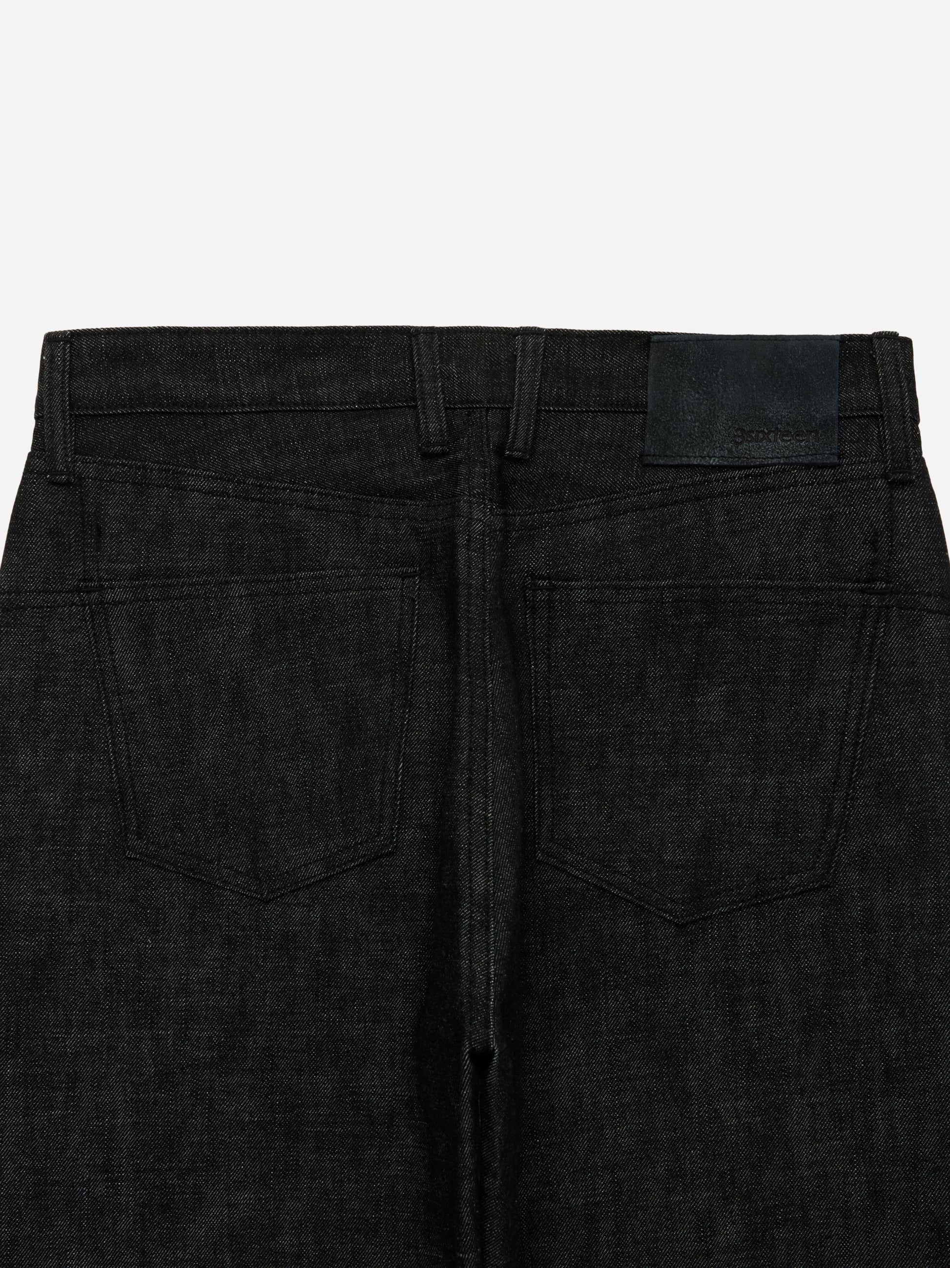 RS-203x Relaxed Straight Black Selvedge