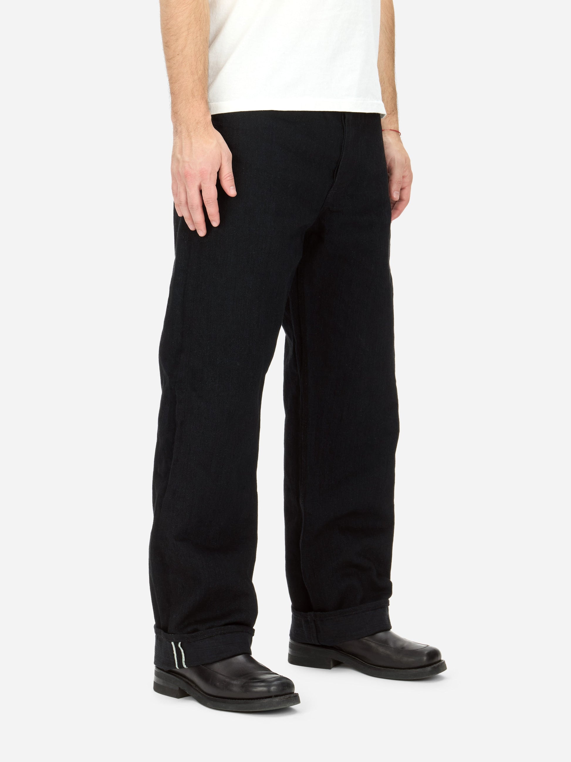 RS-220xk Relaxed Straight - Rinsed Black Kibata