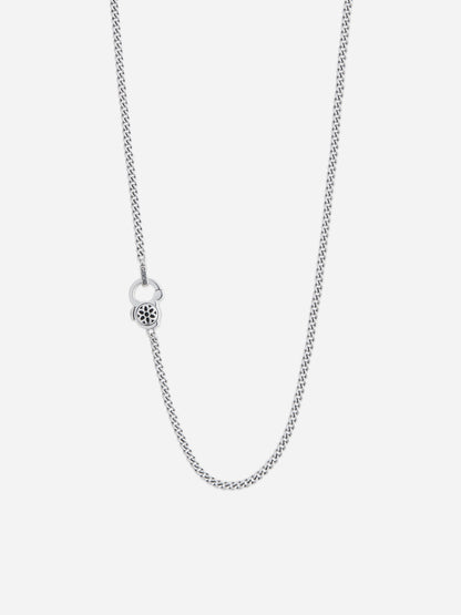 4A Curb Chain Necklace Sterling Silver