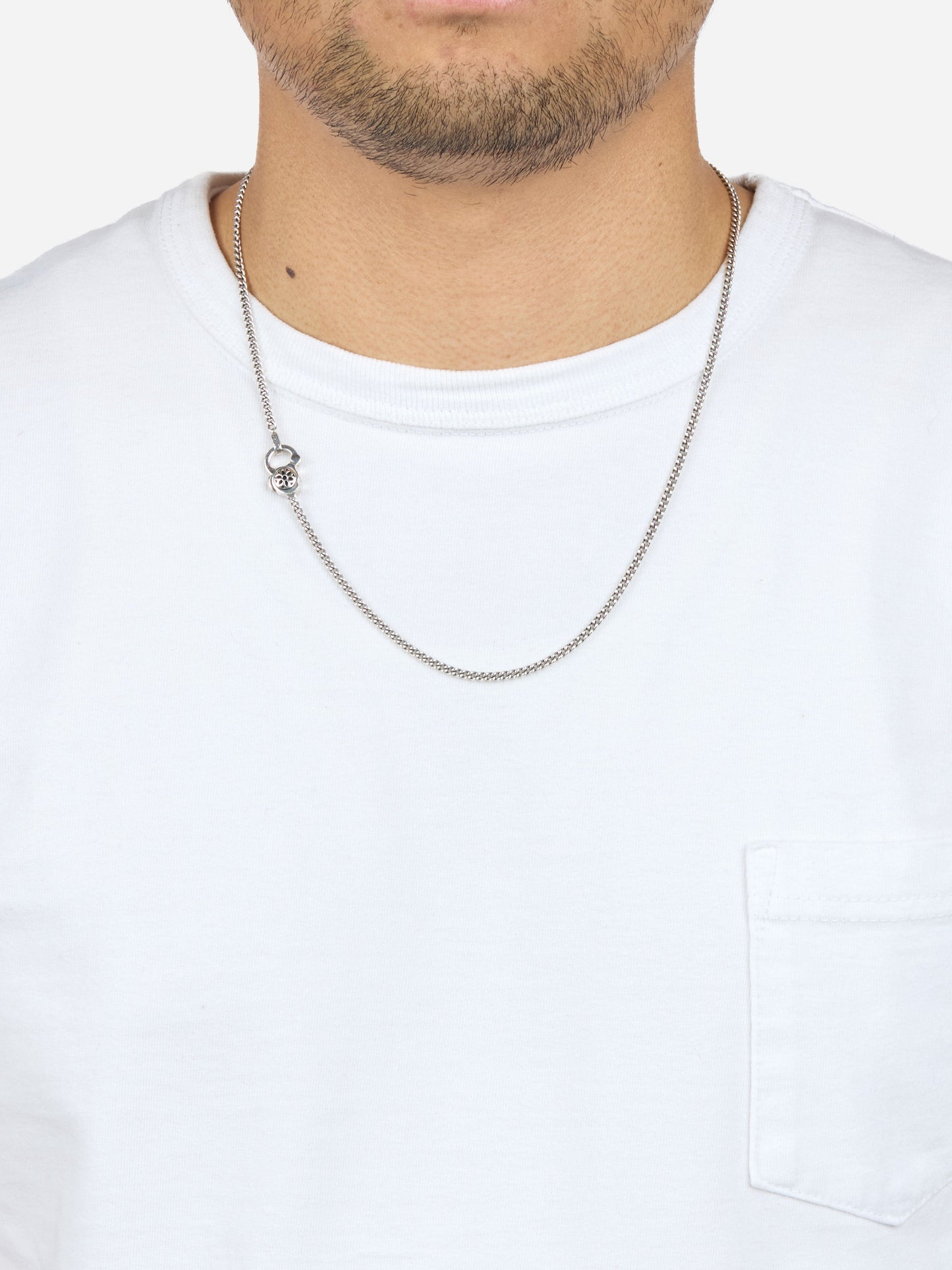 4A Curb Chain Necklace Sterling Silver