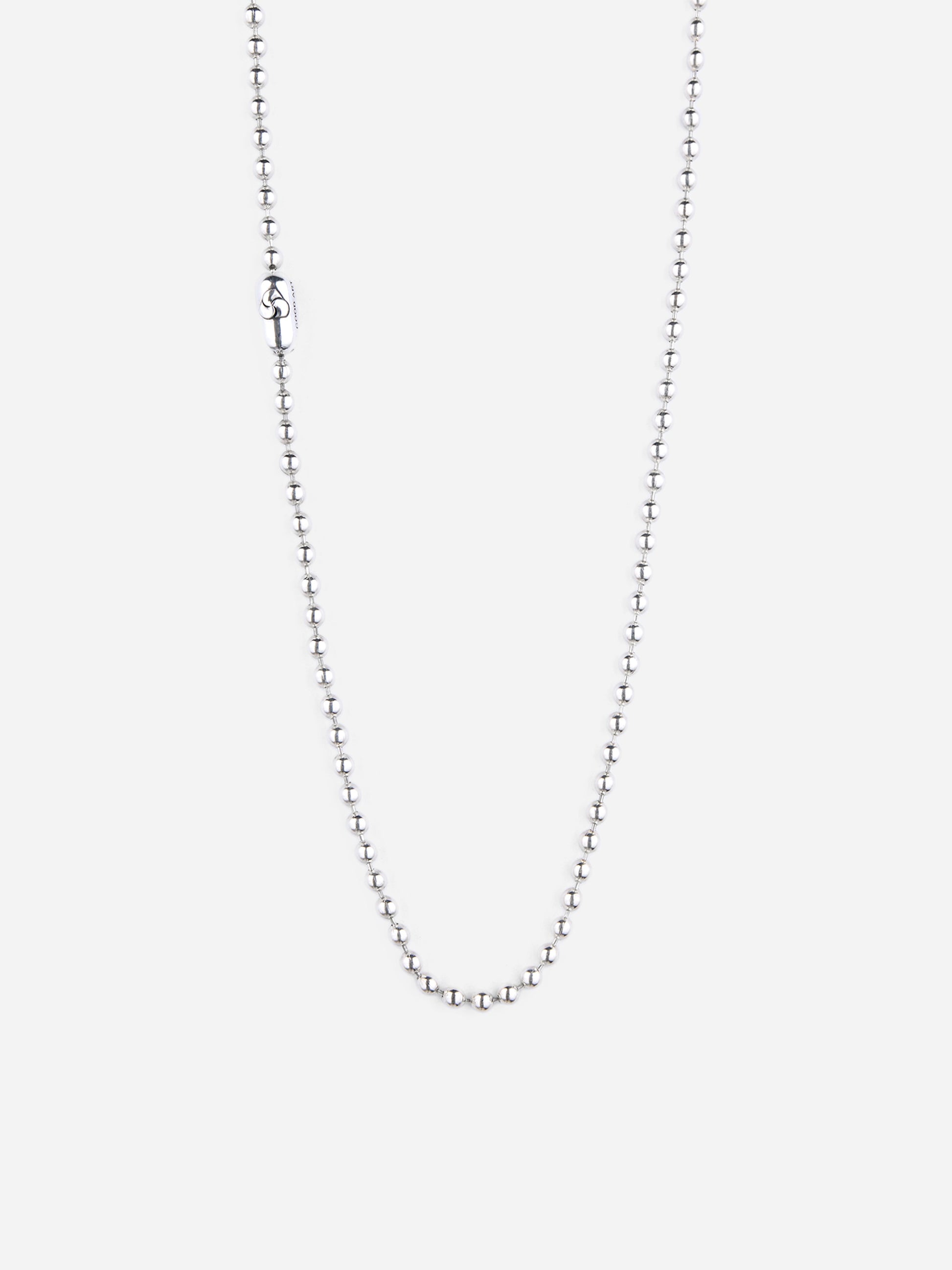 Ball Chain Necklace Sterling Silver