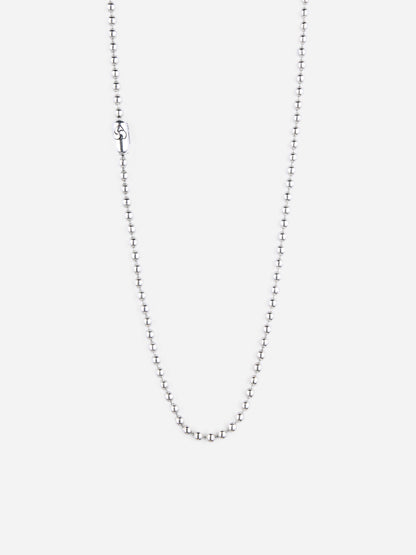 Ball Chain Necklace Sterling Silver