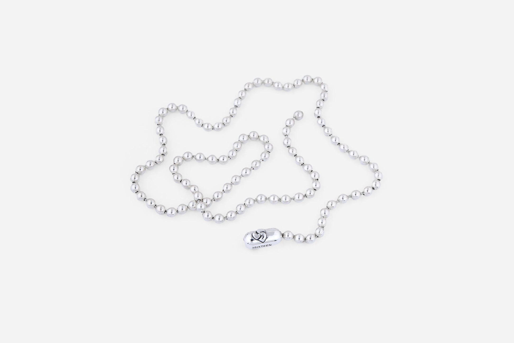 Ball Chain Necklace Sterling Silver