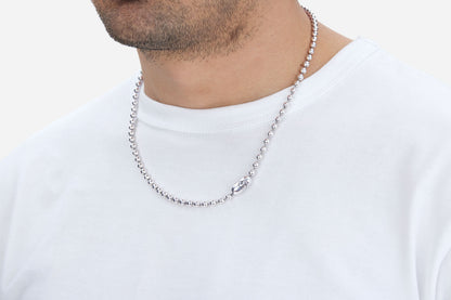 Ball Chain Necklace Sterling Silver