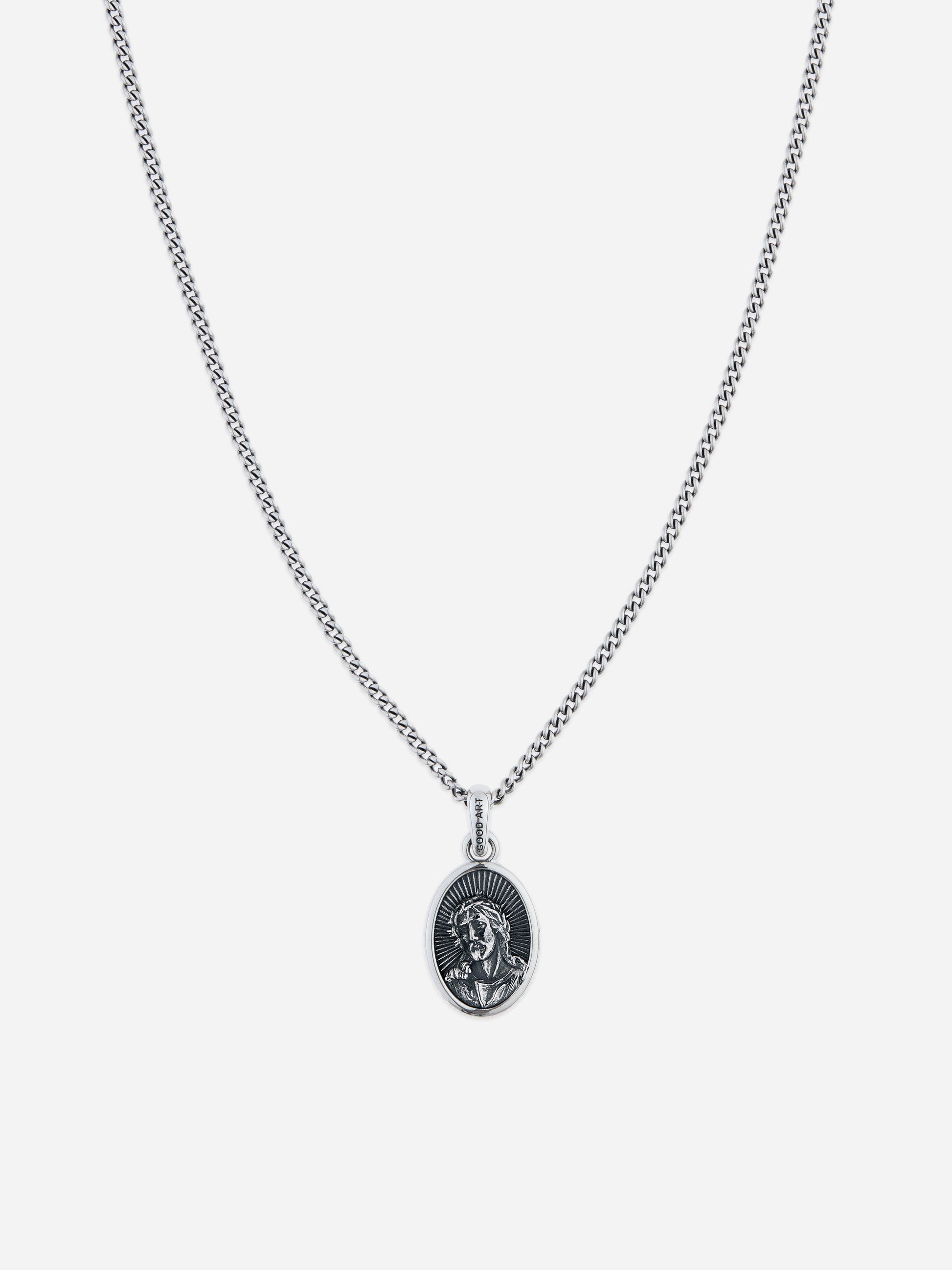 "Jesus Peace" Pendant Sterling Silver
