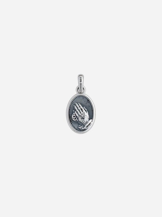 "His Hands" Pendant Sterling Silver