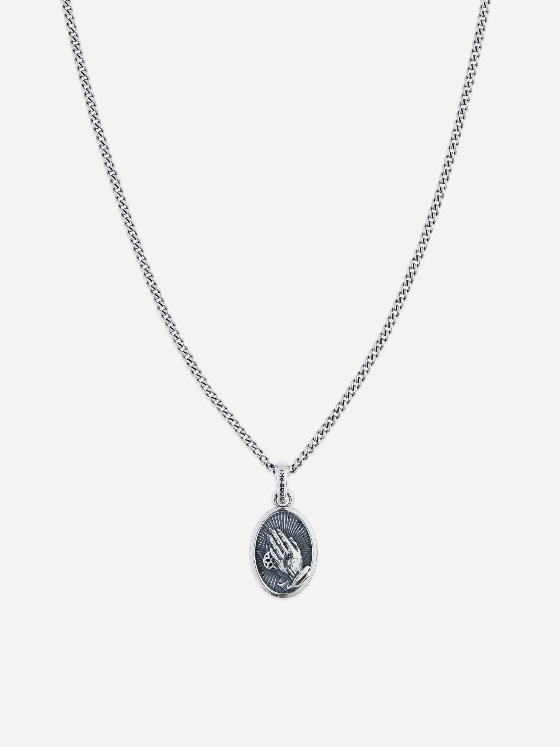 "His Hands" Pendant Sterling Silver