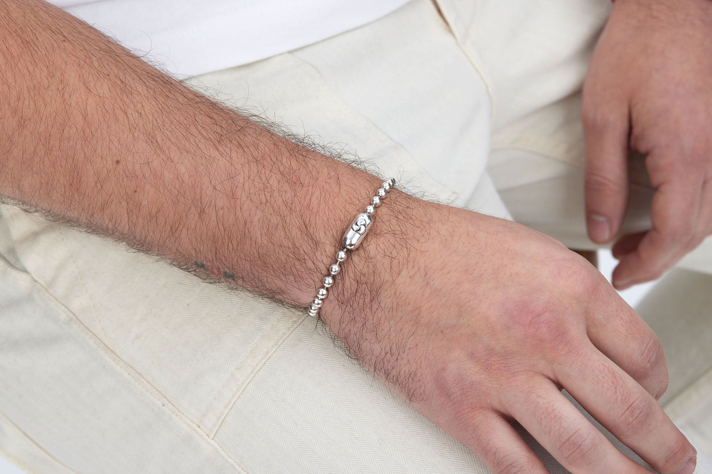 Ball Chain Bracelet Sterling Silver