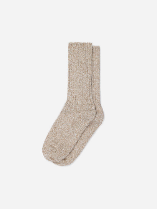Boot Sock Marled Sand