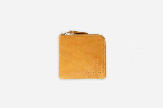 Zip Wallet Natural Cowhide