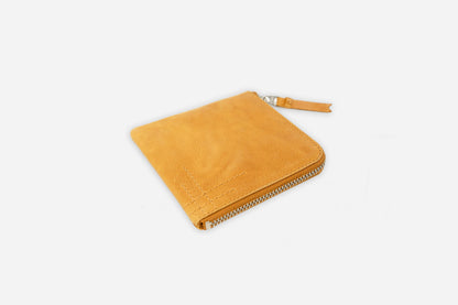 Zip Wallet Natural Cowhide