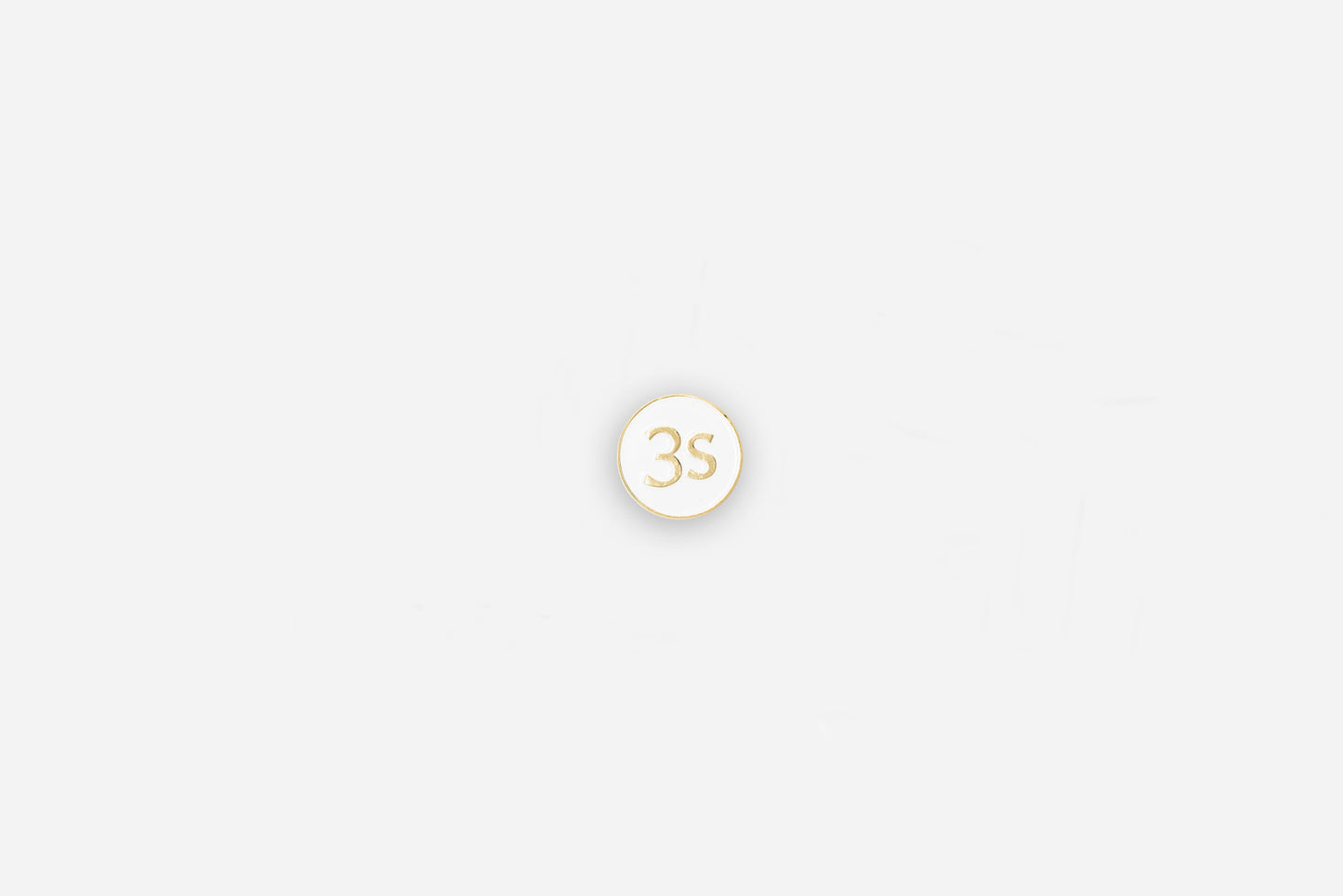 Enamel Pin 3s White