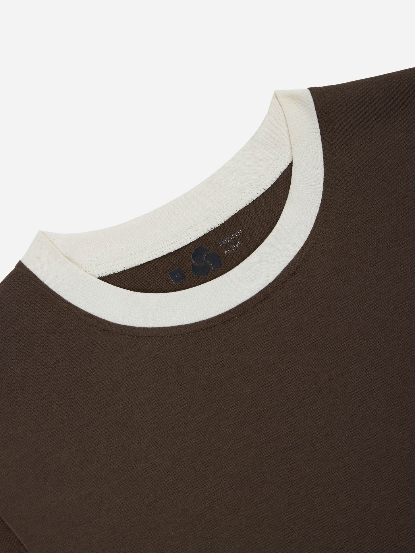 Training Cutoff Tee Brown/White Ringer