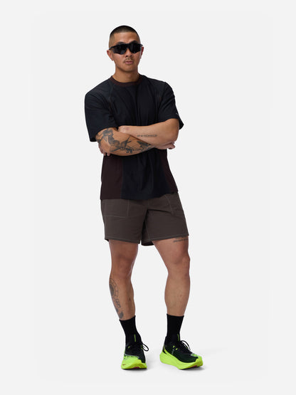 Track Tee Black/Brown