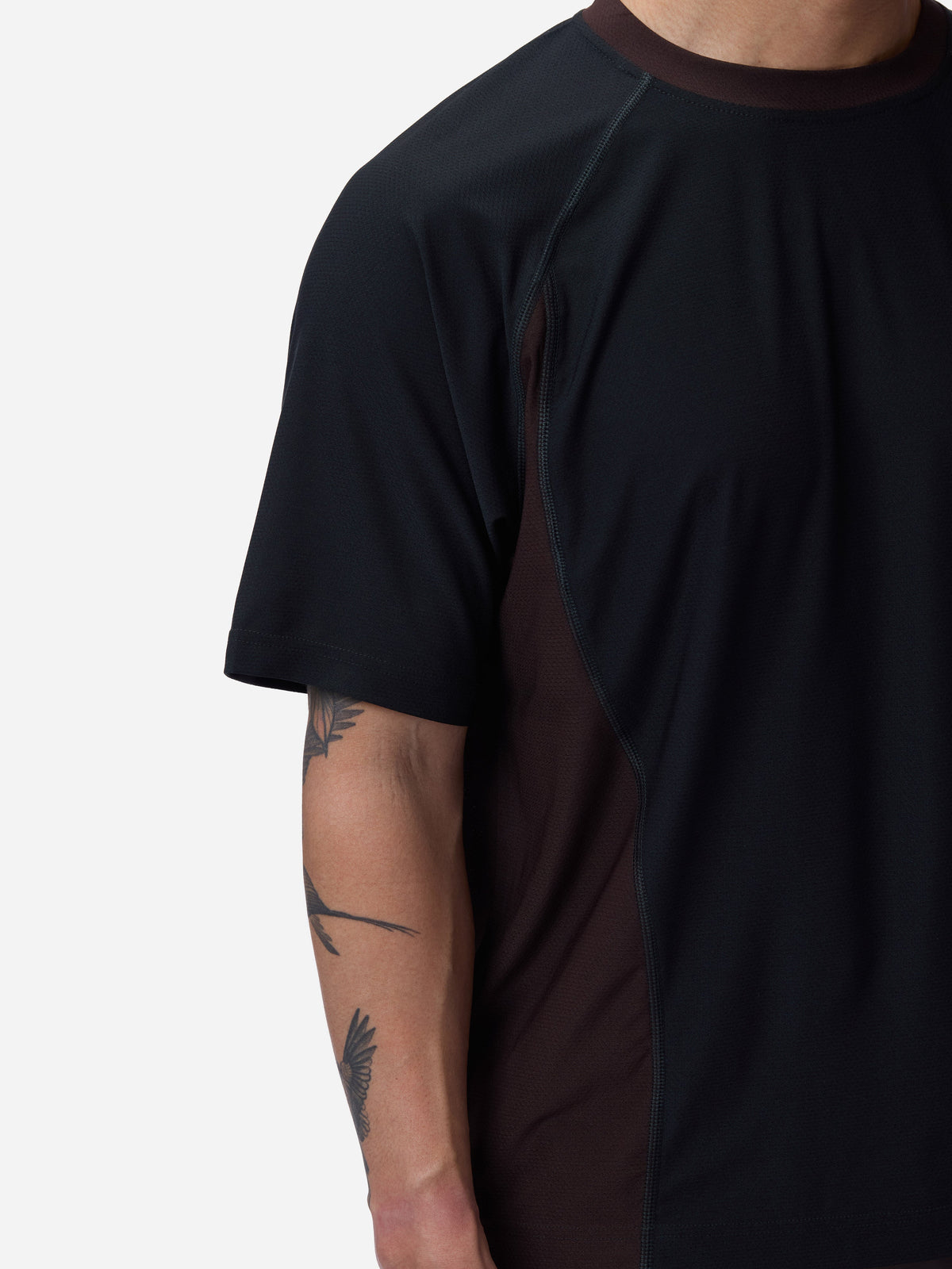 Track Tee Black/Brown