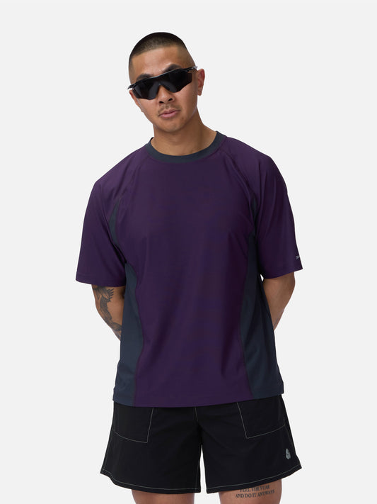 Track Tee Purple/Grey