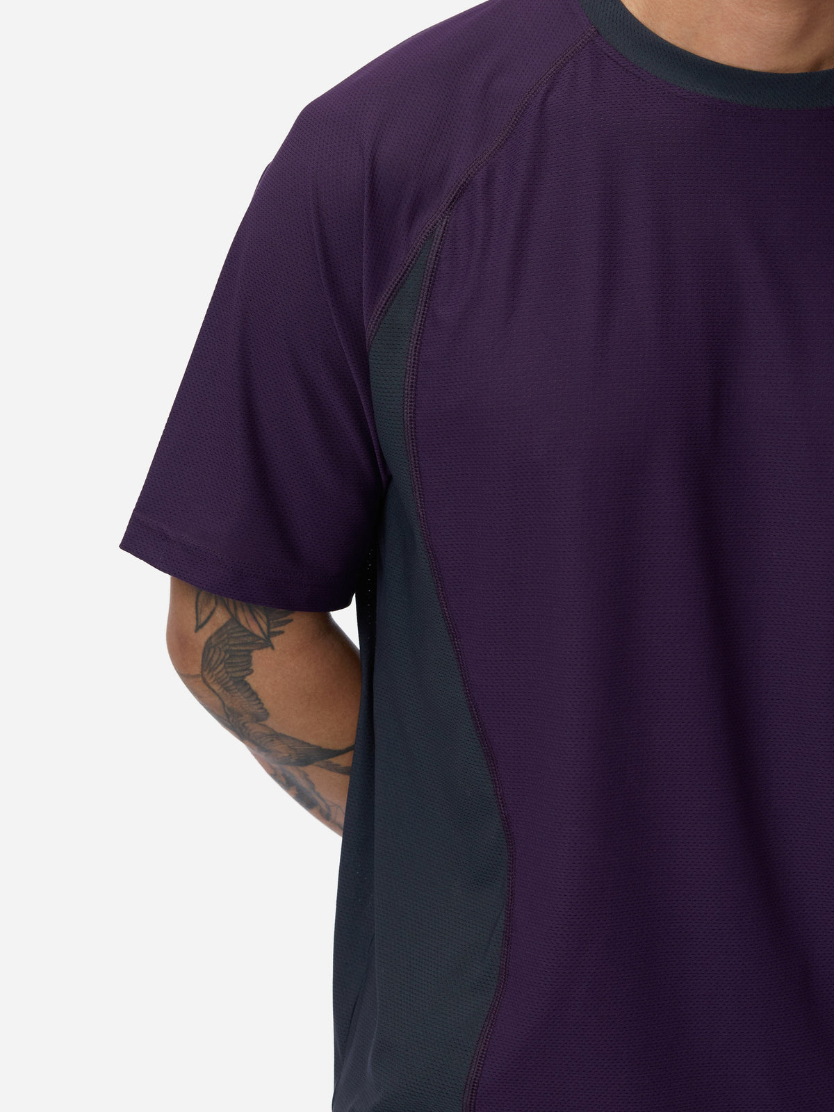 Track Tee Purple/Grey