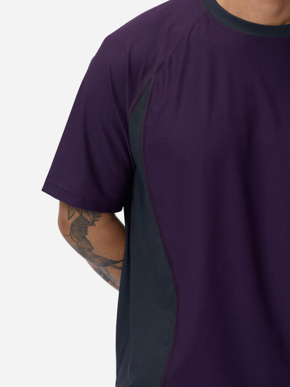 Track Tee Purple/Grey