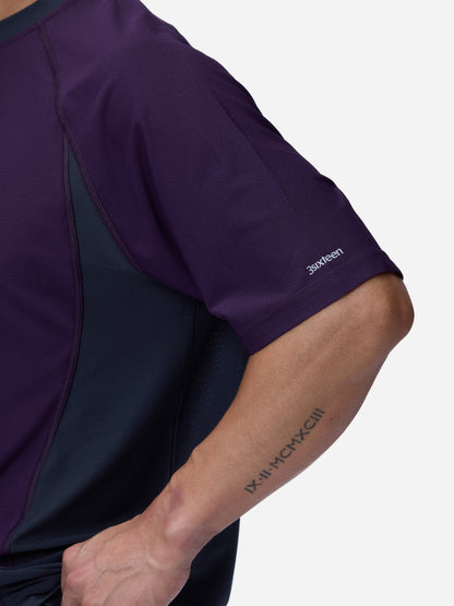 Track Tee Purple/Grey