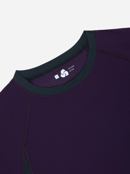 Track Tee Purple/Grey