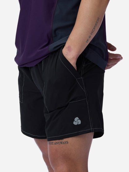 Training Short Black Reflective
