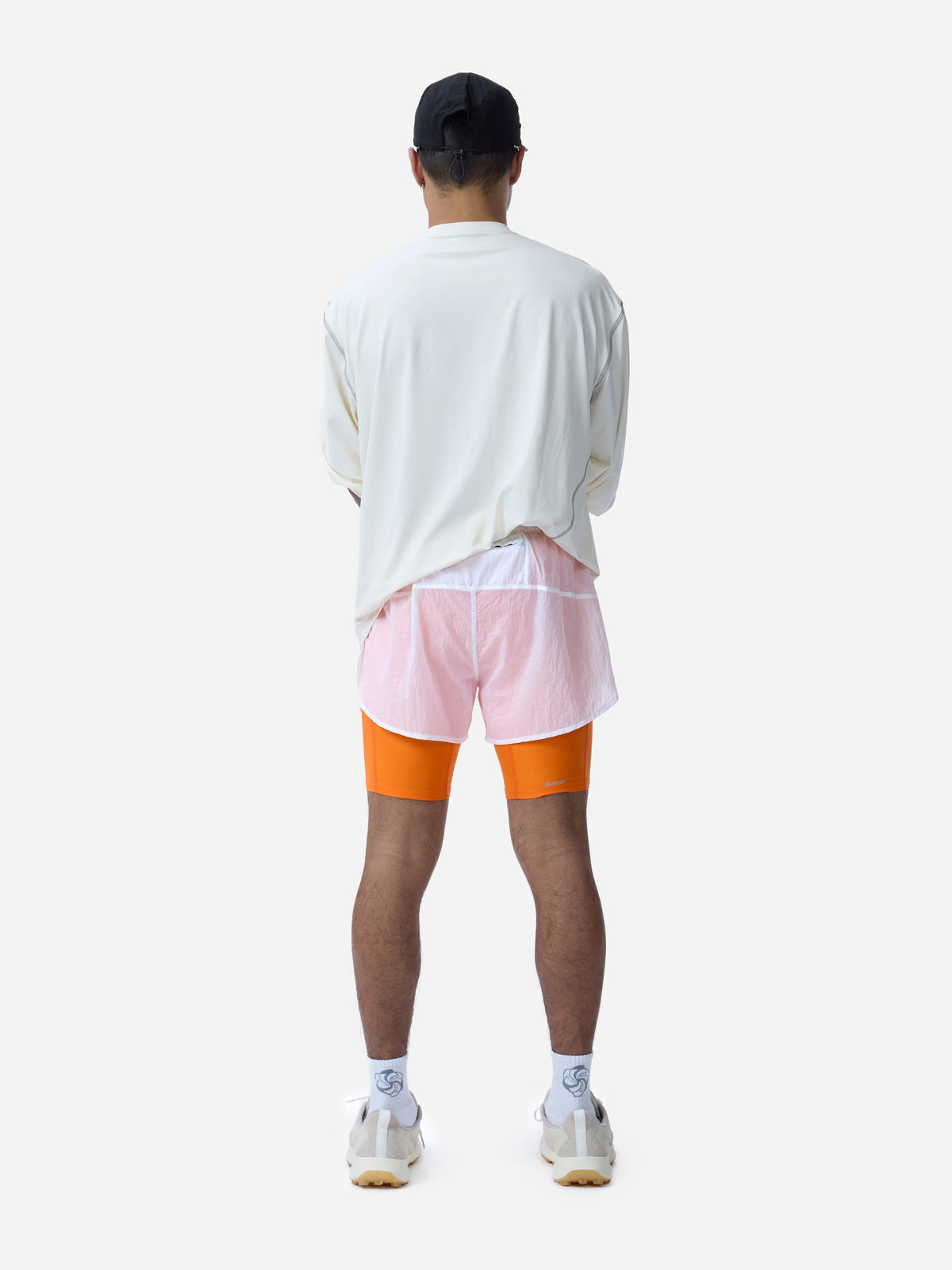 Pace Short White/Orange