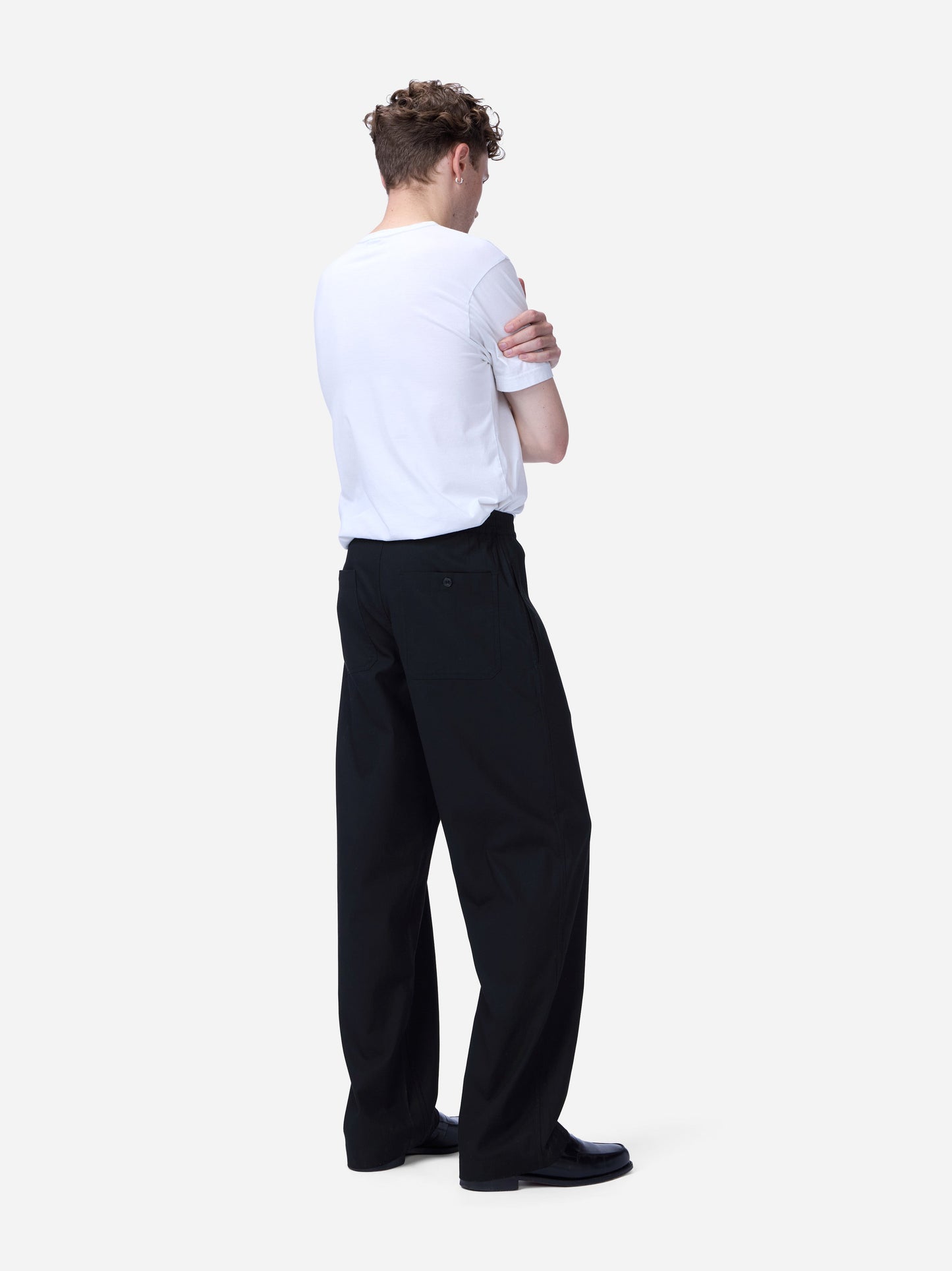 Harvest Pant Black Cotton Gabardine