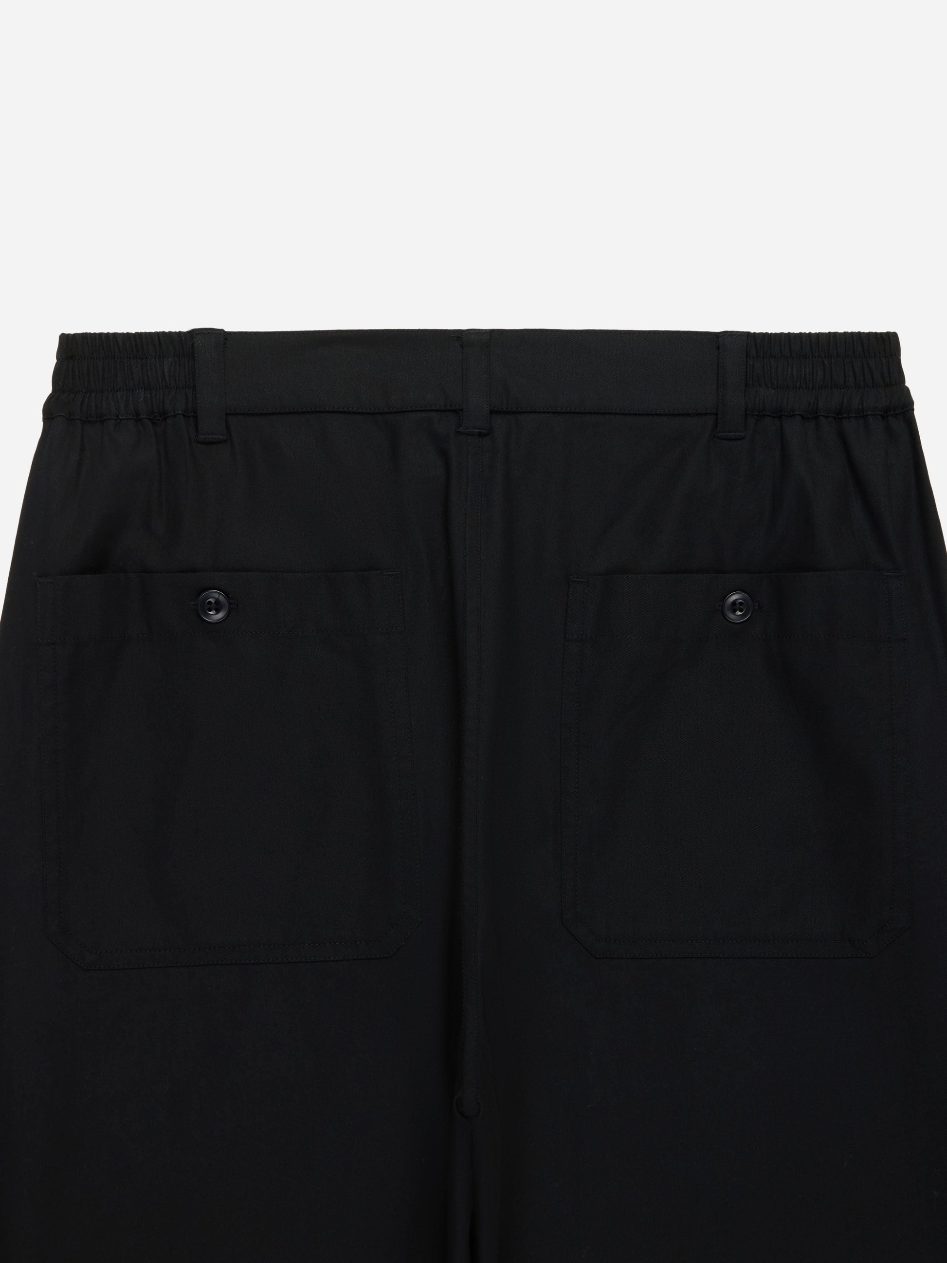 Harvest Pant Black Cotton Gabardine