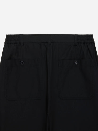 Harvest Pant Black Cotton Gabardine