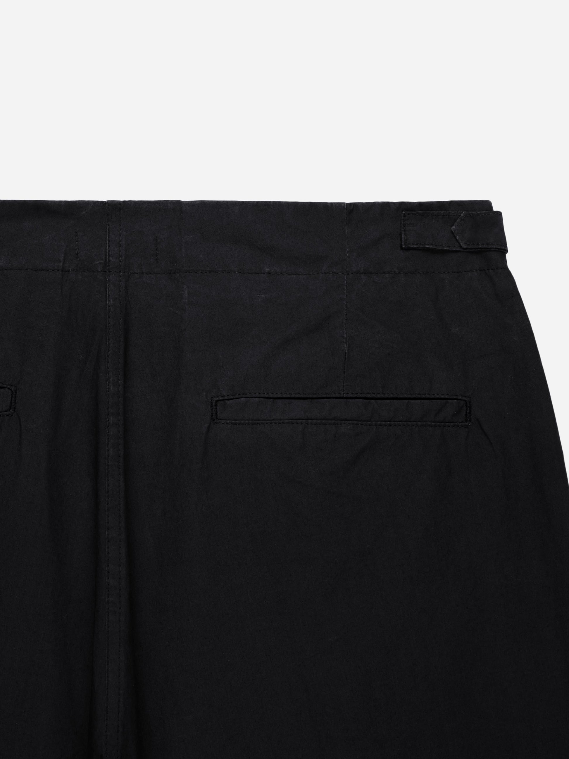 Safari Shorts Black Poplin