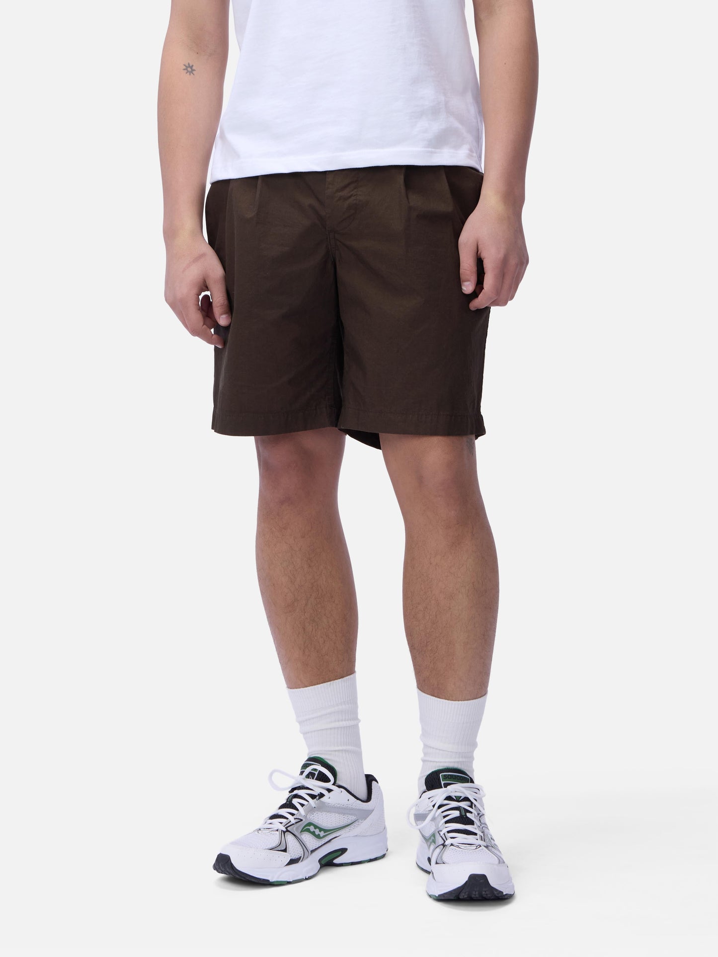 Safari Shorts Brown Poplin