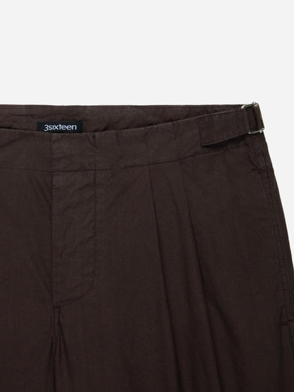 Safari Shorts Brown Poplin