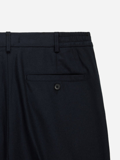 Pleated Trouser Black Wool