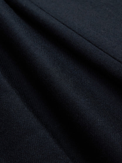 Pleated Trouser Black Wool
