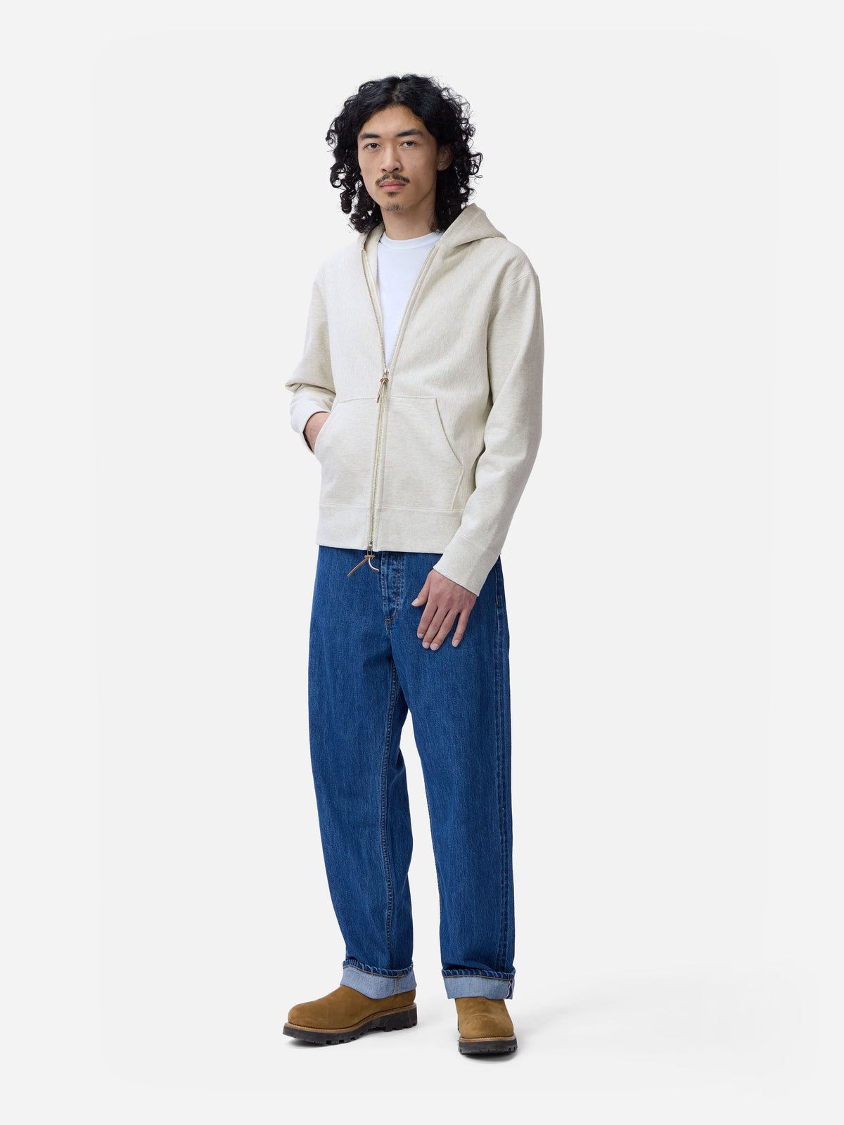 Heavyweight Zip Hoody Oatmeal