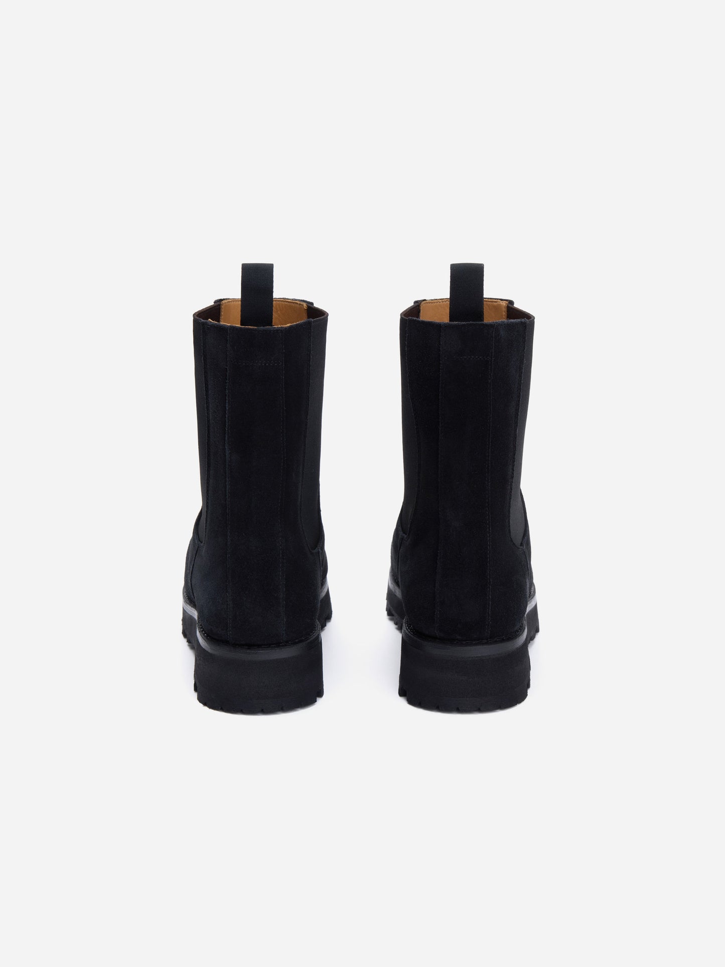 Lug Chelsea Boot Black Suede