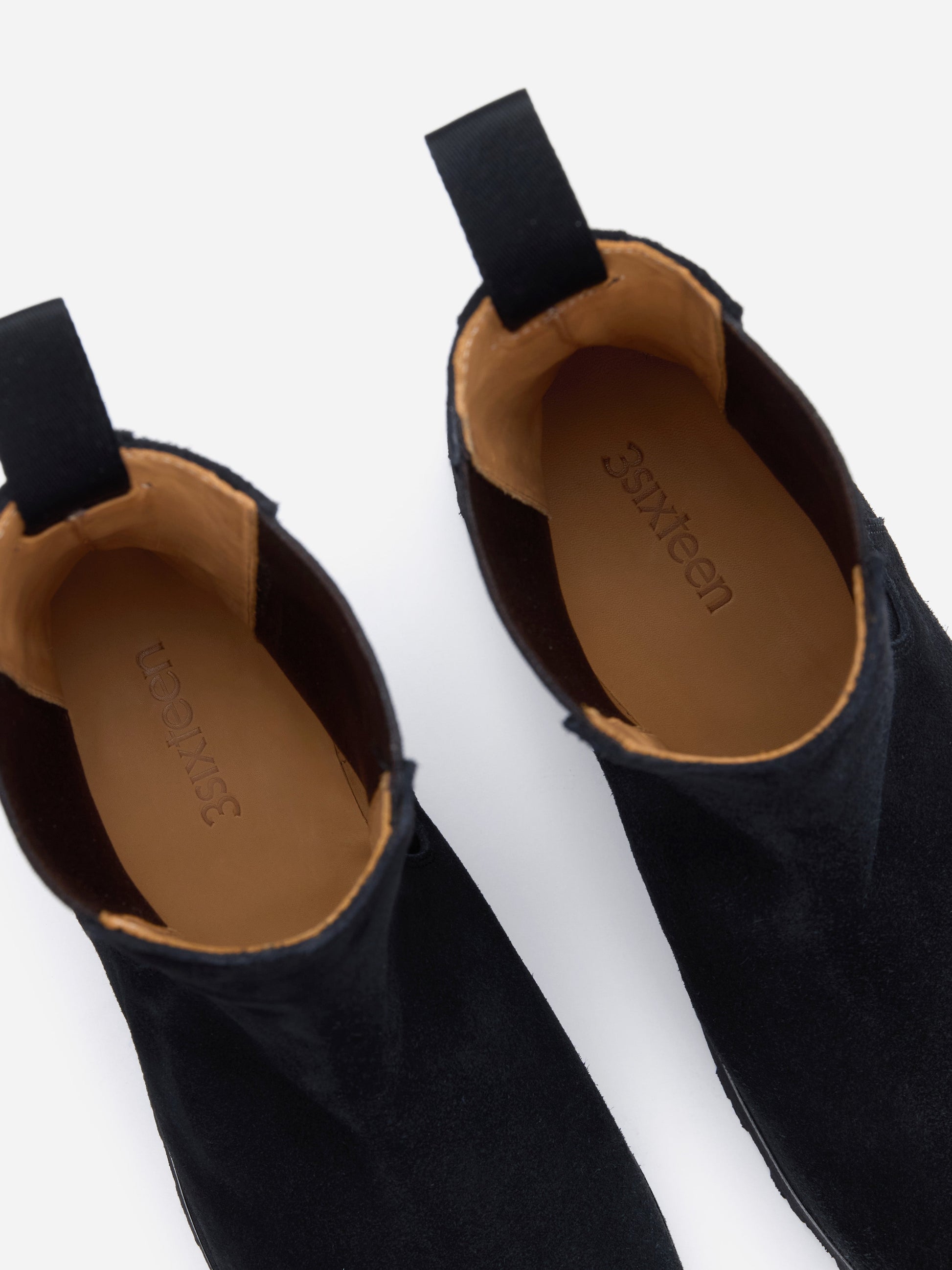 Lug Chelsea Boot Black Suede