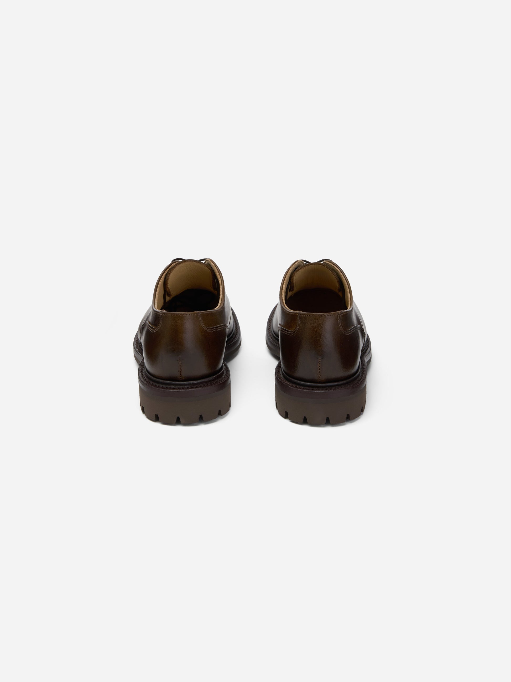 Lug Sole Derby Mocha Waxy Leather