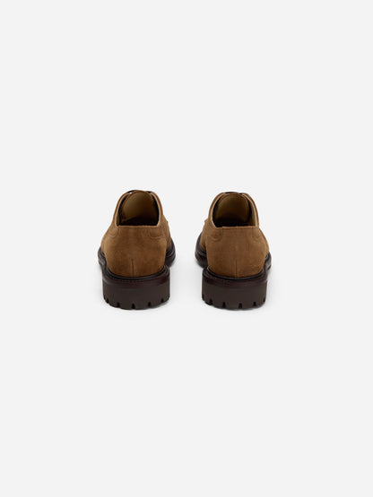 Lug Sole Derby Snuff Waxy Suede