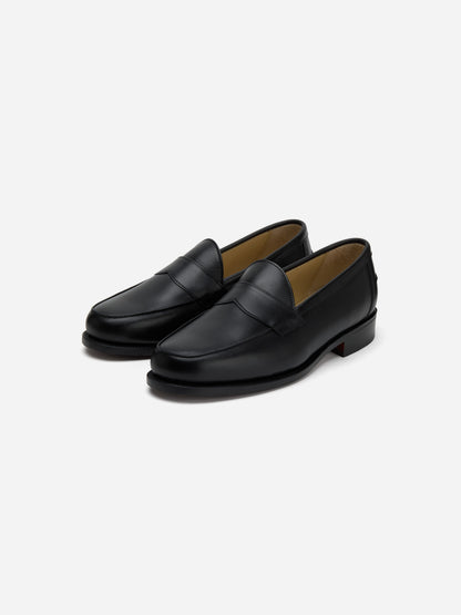 Saddle Loafer Black Calf