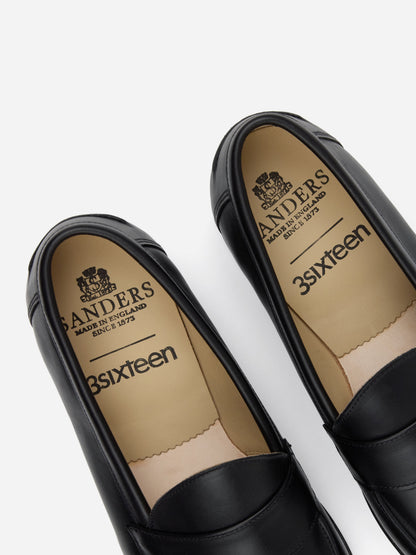 Saddle Loafer Black Calf