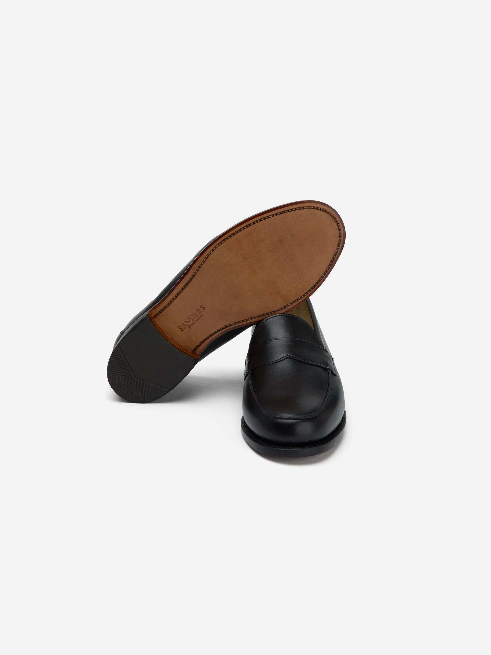 Saddle Loafer Black Calf