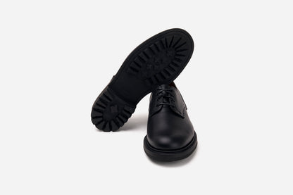 Lug Sole Derby Black Waxy Leather