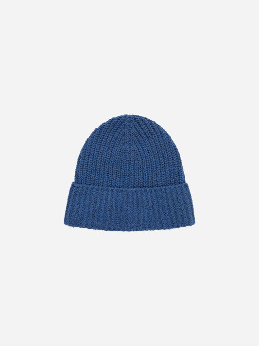 Cotton Watch Cap Lapis Boucle