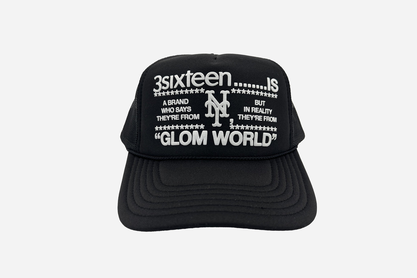 "Glom World" Trucker Hat Black
